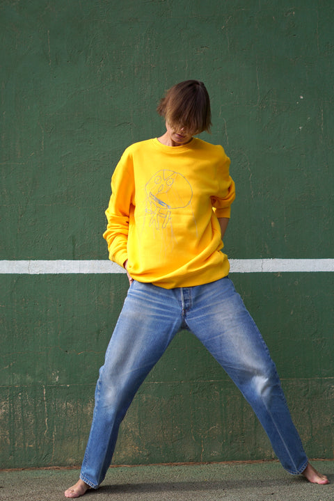 Little Man Sweat-Shirt Yellow Spectra