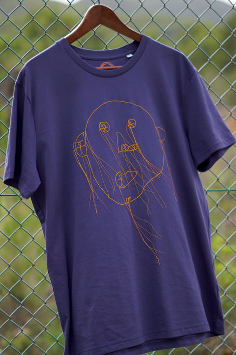 Uncle Dali T-Shirt Manches Courtes Violet