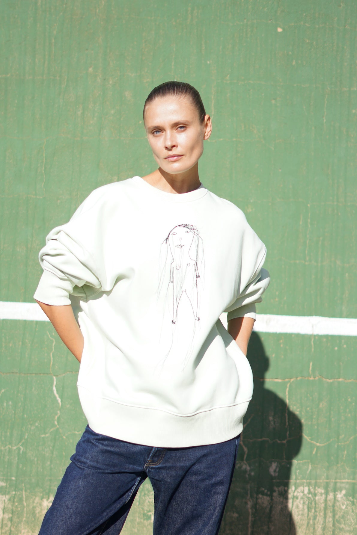 Sweat vert pale new arrivals