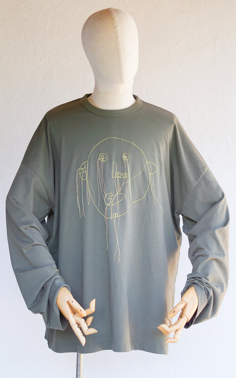 Uncle Dali T-Shirt Long Sleeves Khaki