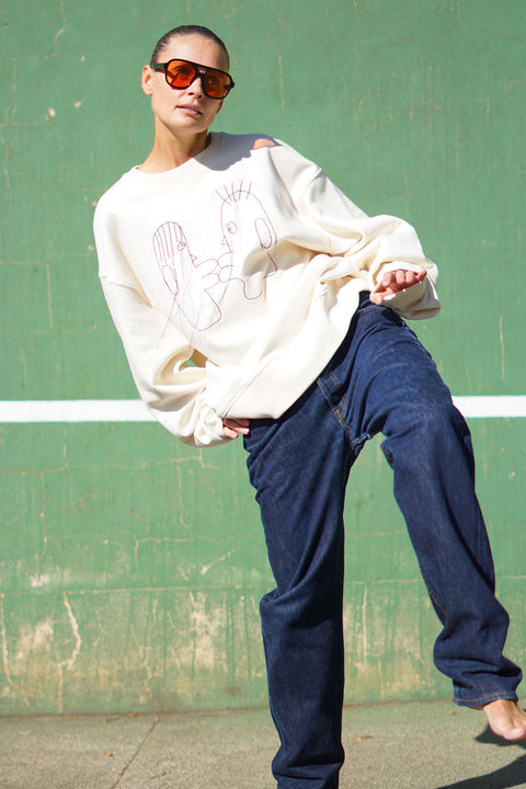 Lovers Sweat-Shirt Beige