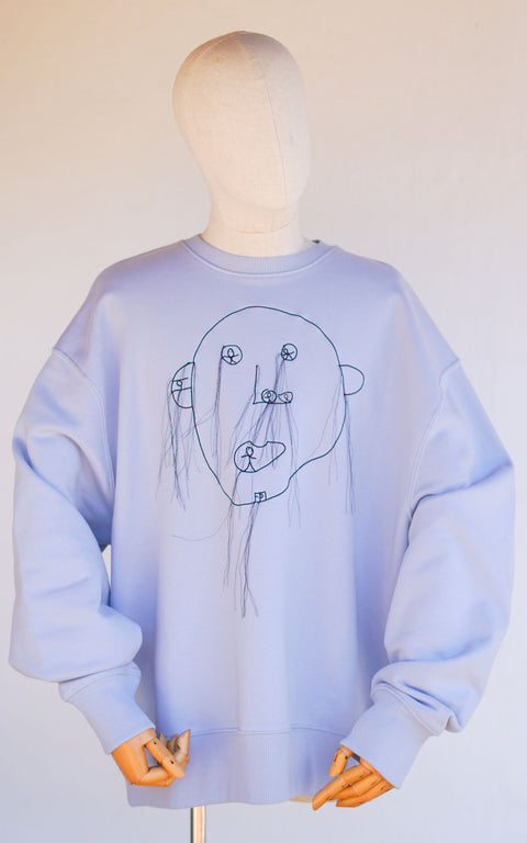 Uncle Dali Sweat-Shirt Serene Bleu